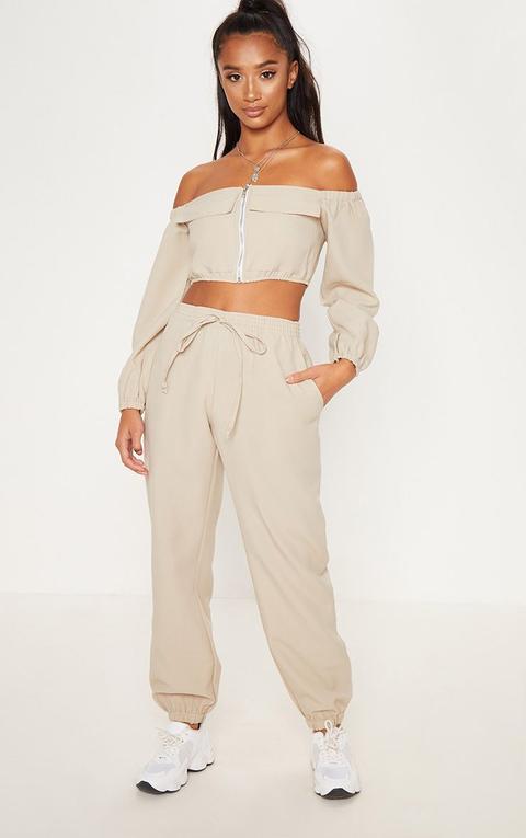 Petite Stone Cargo Trousers