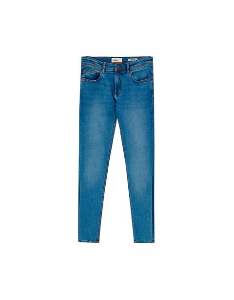 Jeans Super Skinny Fit Azul Medio