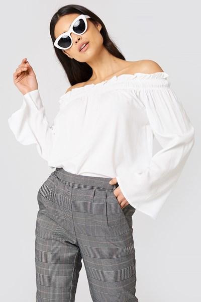 Rut&circle Venda Off Shoulder Top - White