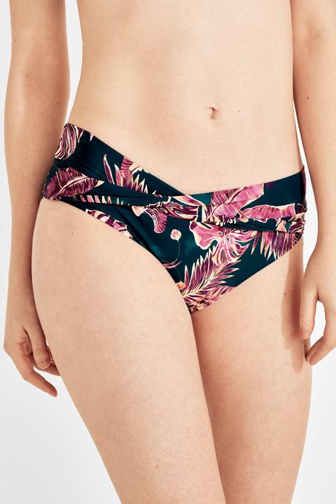 Braga De Bikini Tropical Con Drapeado
