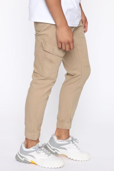 Lookin' Flames Cargo Jogger - Khaki