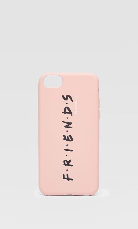 Cover Per Iphone 6/7/8 Friends Rosa Pastello