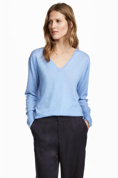 Pullover In Misto Cashmere