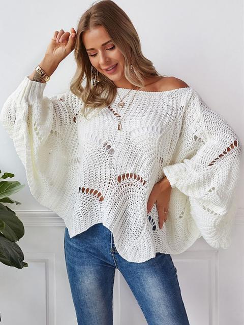 Jersey De Manga Linterna Y Festoneado White
