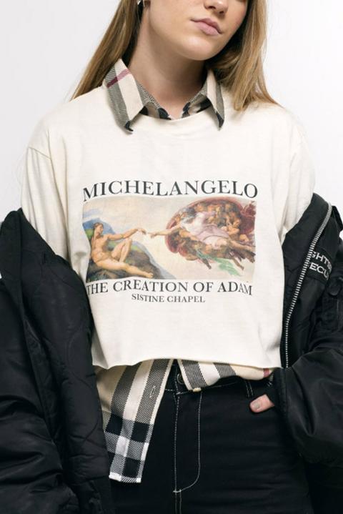 Michelangelo Crop Tee