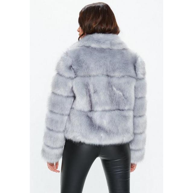 Missguided premium crop deals pelted faux fur jacket