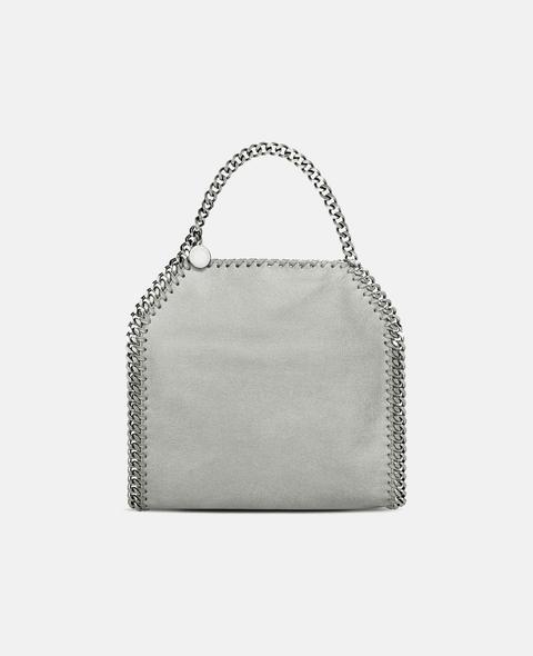 Falabella Mini Tote Grigio Chiaro In Shaggy Deer