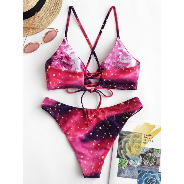 zaful galaxy bikini