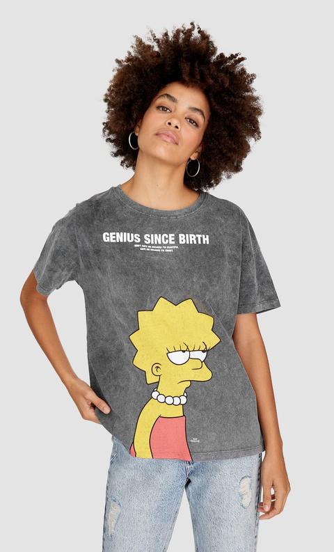 ácido collar Chaqueta Shop Camisetas De Los Simpsons En Bershka | UP TO 52% OFF