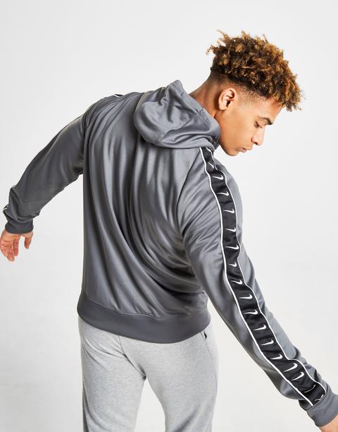 Nike Tape Full Zip Hoodie - Grey - Mens 