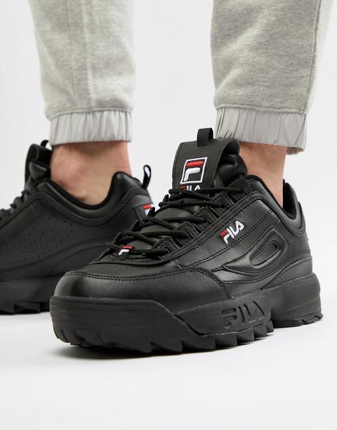 Zapatillas De Deporte En Negro Disruptor De Fila