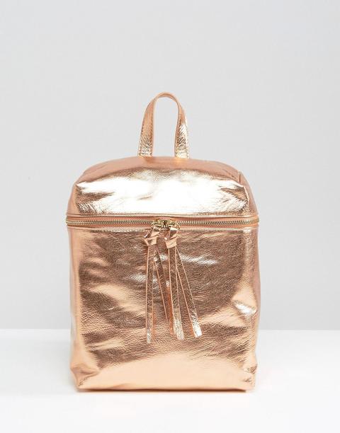 Mochila Con Diseño Metalizado De Missguided