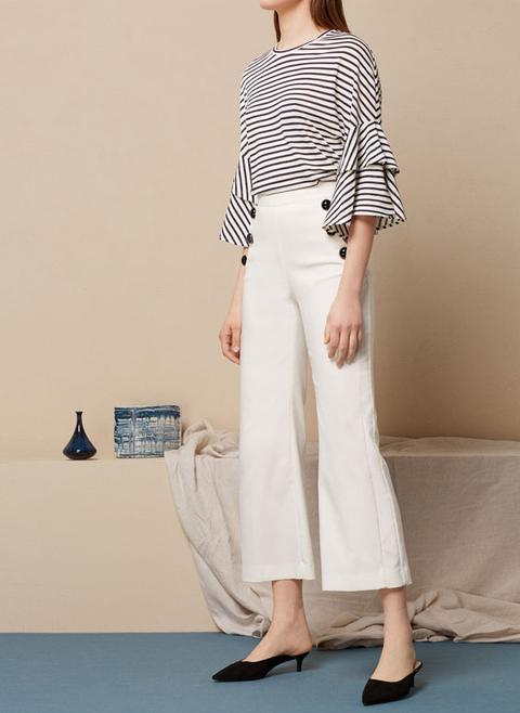 Pantalones Culotte Botones