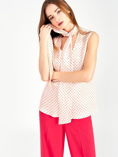 Rinascimento Blusa In Raso Stampato