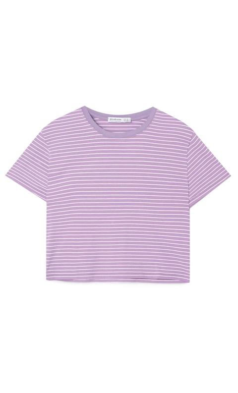Camiseta Crop Rayas
