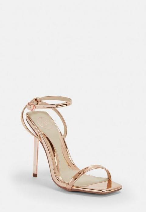 missguided rose gold heels