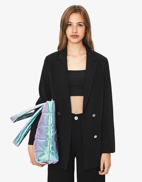 Veste Tailleur À Manches 3/4 Retournées
