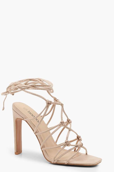 Vorne Geschlossene Sandalen Mit Flachen Heels