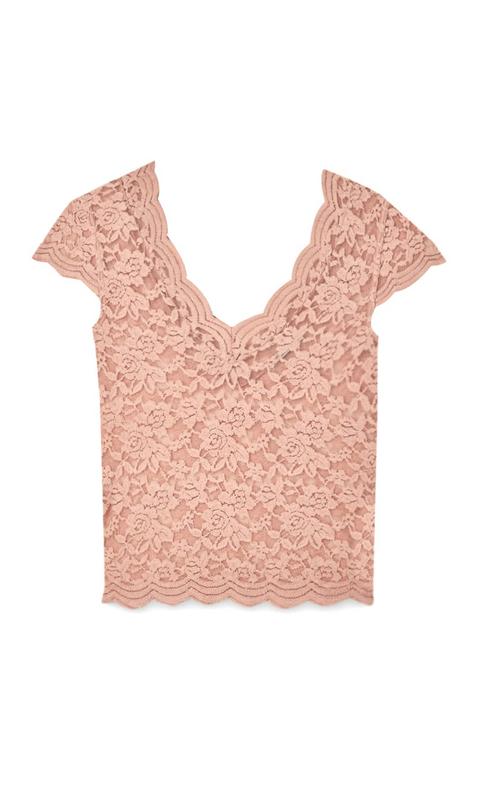 Camiseta Blonda Manga Corta