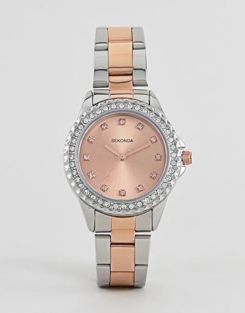 Sekonda - 4254 - Orologio Con Bracciale E Quadrante Oro Rosa - Rosa