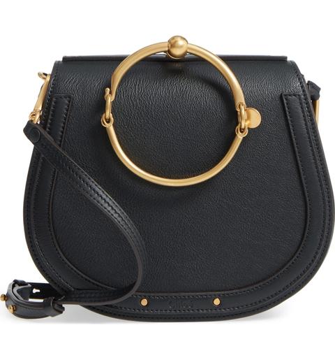 Medium Nile Leather Bracelet Saddle Bag