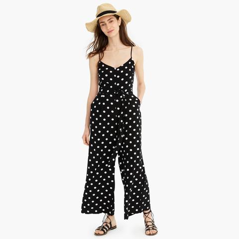 j crew polka dot jumpsuit