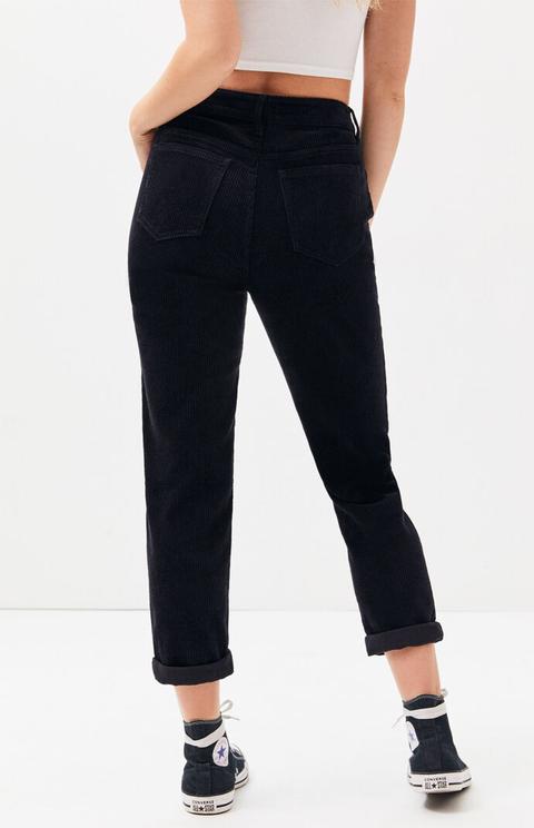 Pacsun Black Corduroy Mom Jeans from 