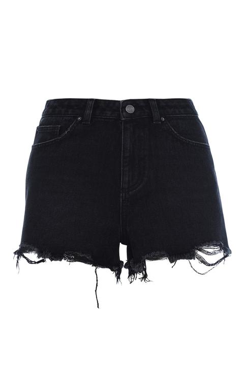 High Waisted Black Short