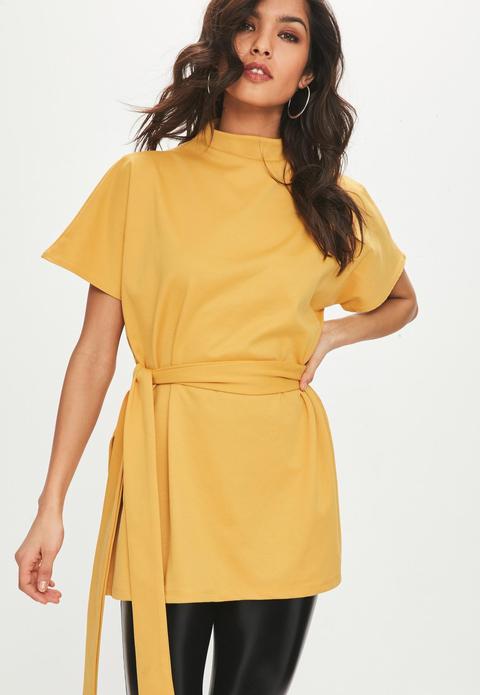 yellow tunic top