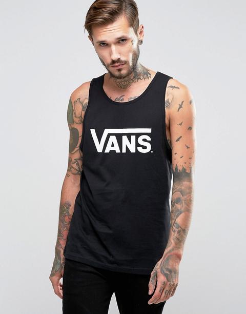 Camiseta Sin Mangas Negra Con Logo Vy8vy28 De Vans Classic