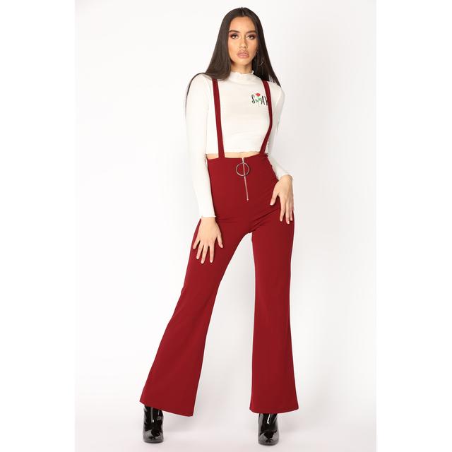 fashion nova burgundy jumpsuit