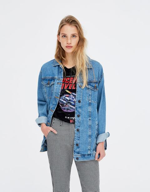 Long Oversized Denim Jacket