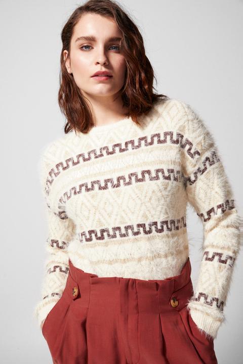 Jersey Pelo Cenefas Jacquard