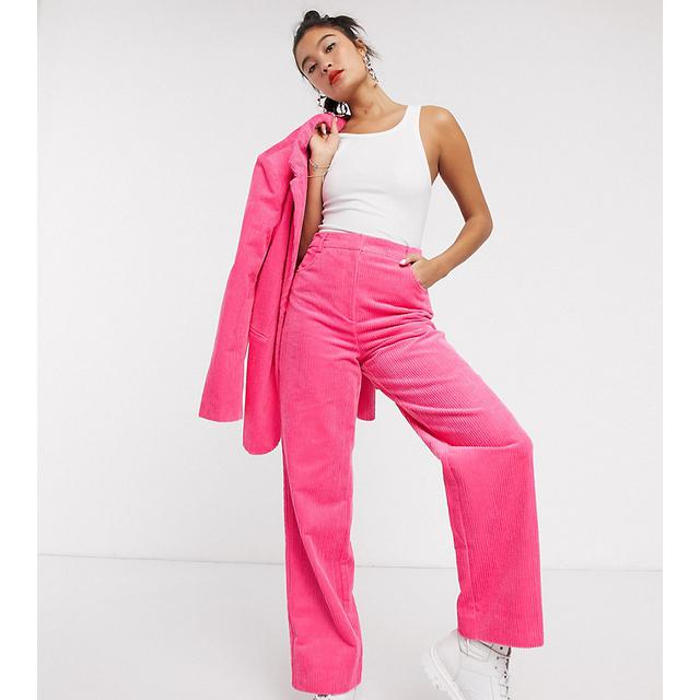 pink cord trousers