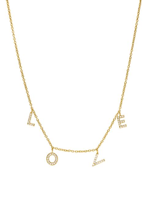 Sparkling Love Necklace 18k Gold Plated