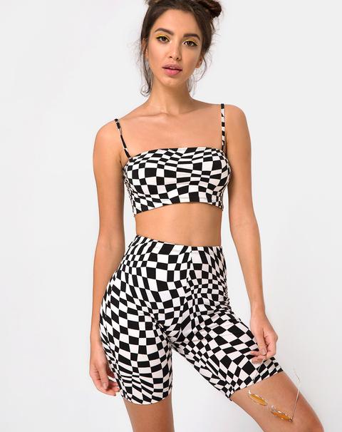 Ramo Bandeau In Square Flag Black And White By Motel