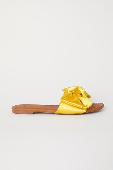 H & M - Sandali Con Fiocco - Giallo