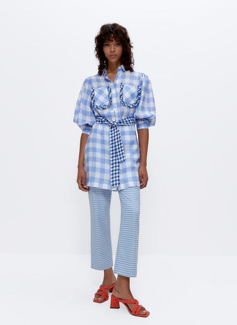 Vestido Lino Vichy