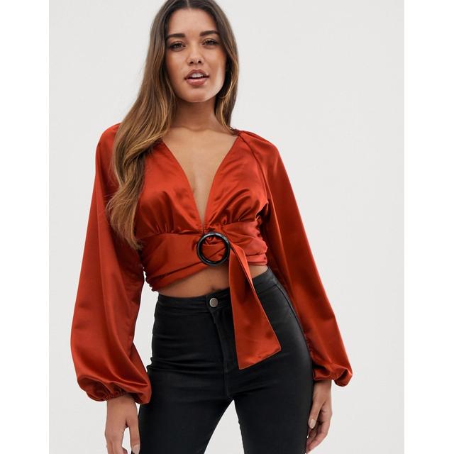 asos plunge top