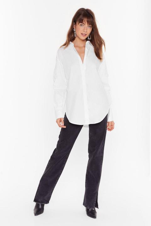 Womens This Ain't Oversized Gathered Shirt