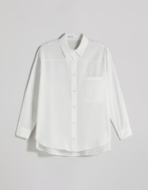 Camisa Manga Larga Oversize Bolsillo