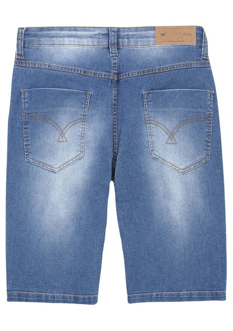 bermuda masculina jeans com elastano