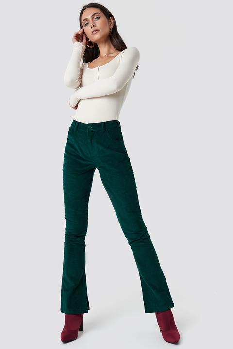 Dilara X Na-kd Corduroy Pants - Green