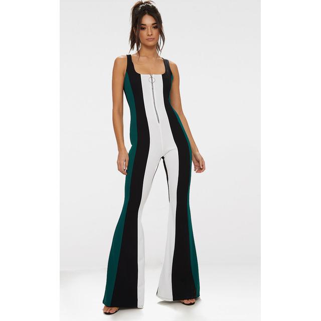 pretty little thing green jumpsuit