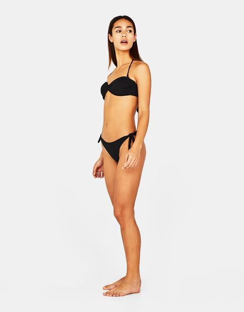 Slip Bikini Con Fiocchetti