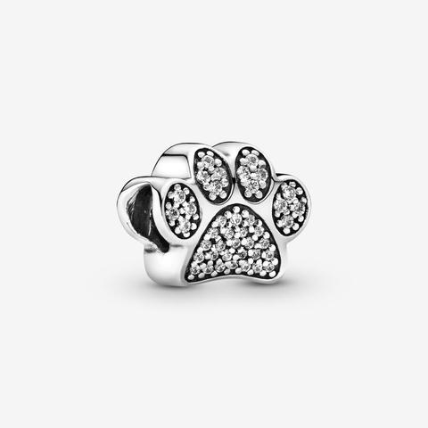 Pandora Charm Huella De Mascota Con Circonitas Cúbicas En Plata De Ley