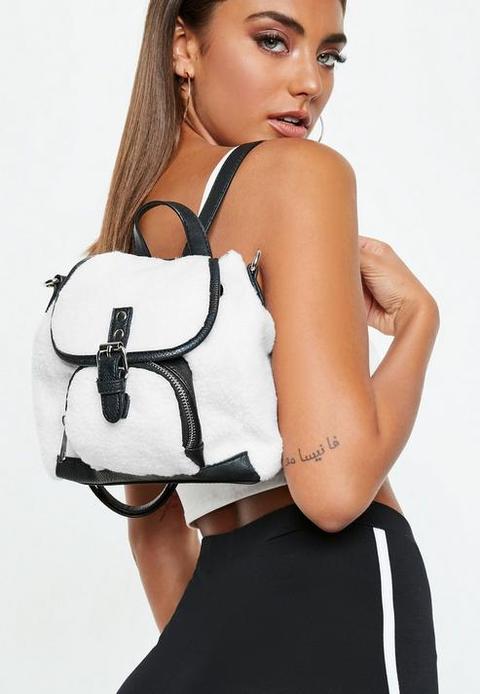 White Borg Mini Backpack, White