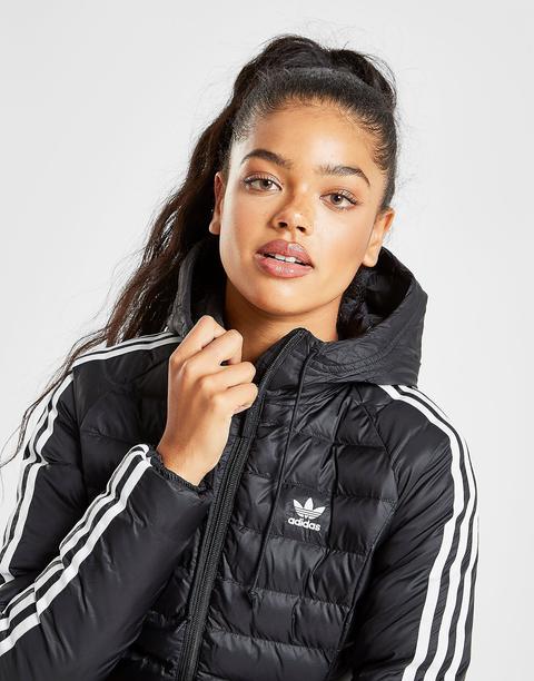 adidas black 3 stripe jacket women's