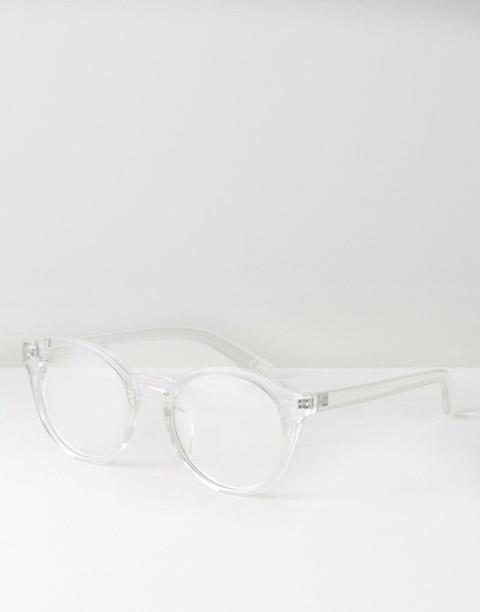 Asos Round Clear Lens Glasses With Clear Frame