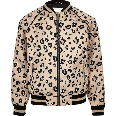 Leopard print outlet jacket river island